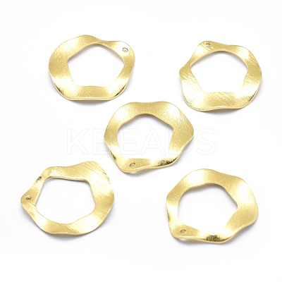 Brass Pendants KK-P155-15G-NR-1