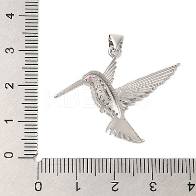 Brass Micro Pave Cubic Zirconia Pendants KK-A228-04P-1