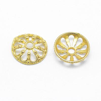 Brass Bead Caps KK-K185-53B-RS-1