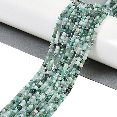 Natural Emerald Beads Strands G-P553-E04-02-1