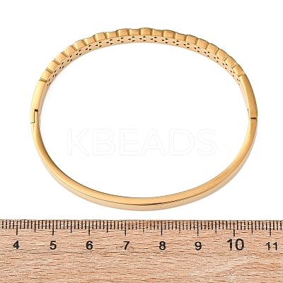 304 Stainless Steel Micro Pave Cubic Zirconia Hinged Bangles for Women BJEW-Z146-02G-1