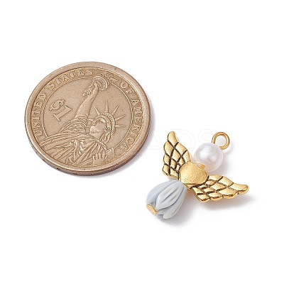 Resin Imitation Pearl Pendants PALLOY-JF02565-02-1