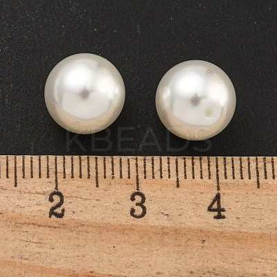 Baking Paint Pearlized Glass Pearl Round Beads HY-S004-01C-1