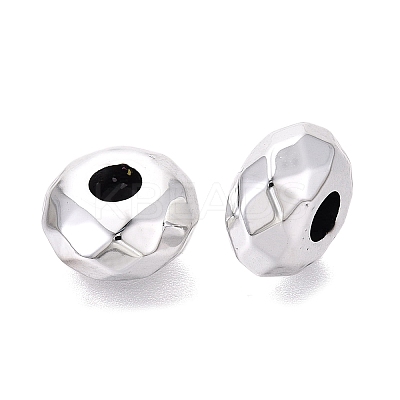 UV Plating Iridescent Transparent Acrylic European Beads OACR-E033-22-11-1