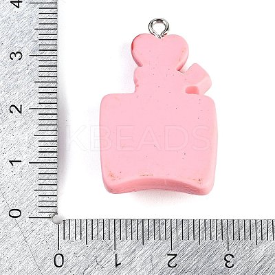 UV Plating Opaque Resin Pendants RESI-R458-04C-1