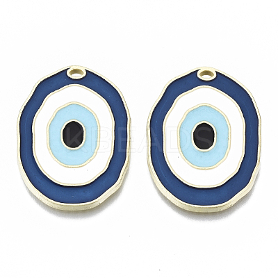 Alloy Enamel Pendants ENAM-N050-08B-1