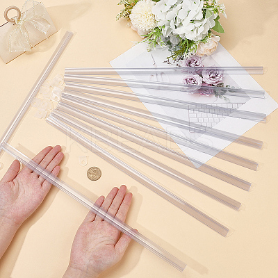 10 Sets PVC Poster Hanger Strip for Display AJEW-GF0012-37-1