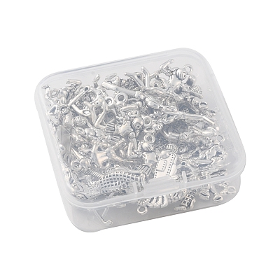 42Pcs 7 Style Sports Theme Tibetan Style Alloy Pendants FIND-FS0001-56-1