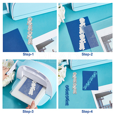 Carbon Steel Cutting Dies Stencils DIY-WH0309-1560-1