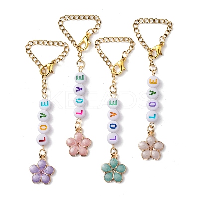 LOVE Acrylic Cup Charms HJEW-JM01837-1