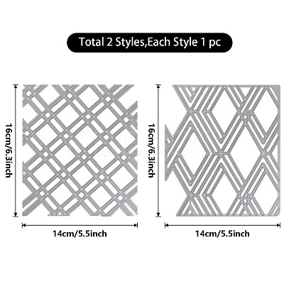 Carbon Steel Cutting Dies Stencils DIY-WH0490-002-1