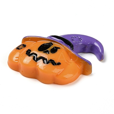 Pumpkin with Witch Hat Halloween Opaque Resin Decoden Cabochons LS-RESI-R446-01A-1