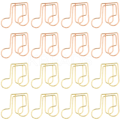 40Pcs 2 Colors Iron Paper Clips AJEW-SP0002-98C-1