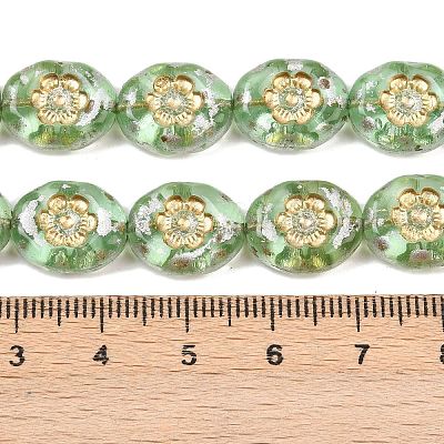 Czech Pressed Glass Beads GLAA-I061-44C-1