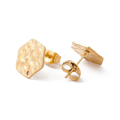 304 Stainless Steel Stud Earring Findings STAS-G270-02G-03-1