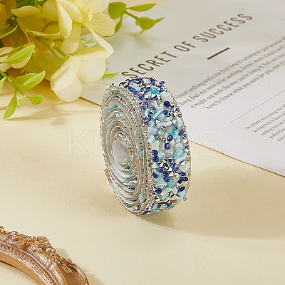Resin Rhinestone Crystals Beaded Trim DIY-WH20050-05A-1