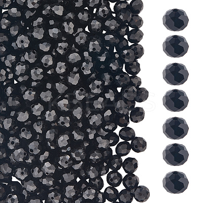 Opaque Solid Color Glass Beads Strands EGLA-LT0001-04A-1