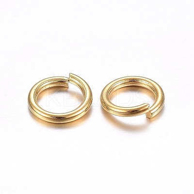 304 Stainless Steel Open Jump Rings STAS-O098-02G-02-A-1
