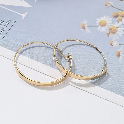 304 Stainless Steel Ring Hoop Earrings for Women EJEW-Q781-04G-1