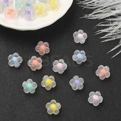 30Pcs 6 Colors Transparent Acrylic Beads TACR-YW0001-96-1