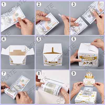 Happy Birthday Day Money Box for Cash Gift Pull DIY-WH200050-31D-1