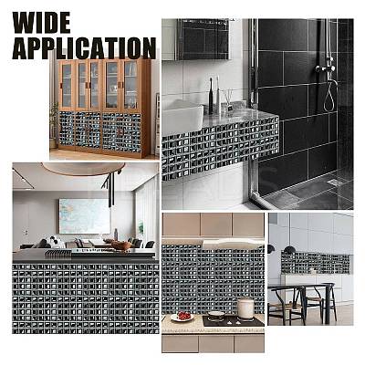 Square PVC 3D Self Adhesive Mosaic Pattern Stickers DIY-WH0260-84C-1
