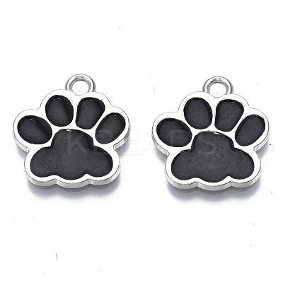 Alloy Enamel Pendants ENAM-T016-22P-C-RS-1