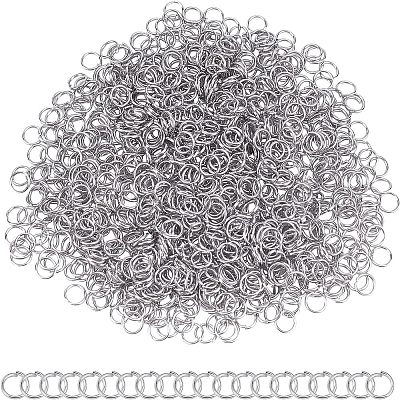 5000Pcs 304 Stainless Steel Jump Rings STAS-UN0057-38-1