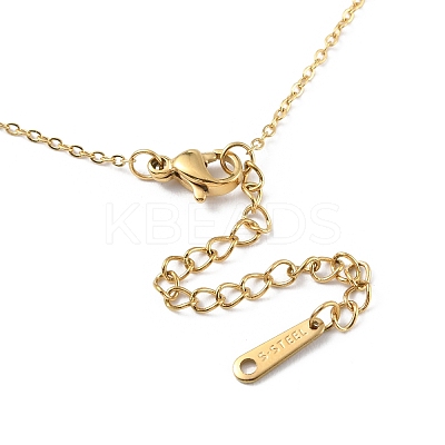 Ion Plating(IP) 304 Stainless Steel Cable Chain Necklace for Men Women LS-NJEW-M200-01G-1