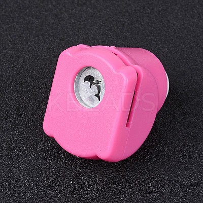 Random Single Color or Random Mixed Color Mini Plastic Craft Paper Punch Sets for Scrapbooking & Paper Crafts AJEW-L051-03-1