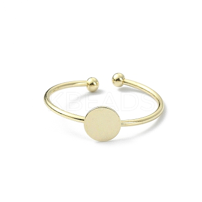 Brass Open Cuff Ring Findings LS-X-KK-P232-01G-1