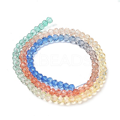Transparent Painted Glass Beads Strands DGLA-A034-T3mm-A02-1