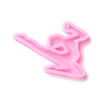 Dancer Pendant Silhouette Silicone Statue Molds DIY-F104-03-1