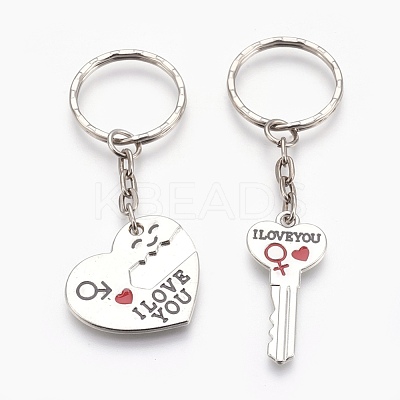 Alloy Enamel Split Pendant Keychain KEYC-JKC00170-1