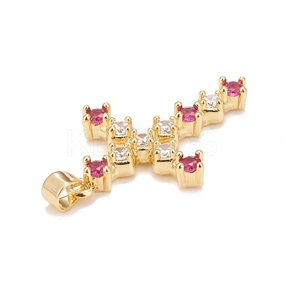 Brass Micro Pave Cubic Zirconia Pendants KK-A161-12G-1