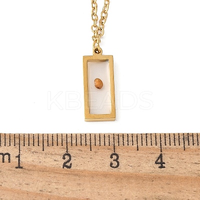 304 Stainless Steel Mustard Seed Faith Pendant Necklaces NJEW-Z063-04G-03-1