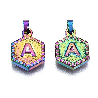Ion Plating(IP) 304 Stainless Steel Pendants STAS-S119-008-02-1