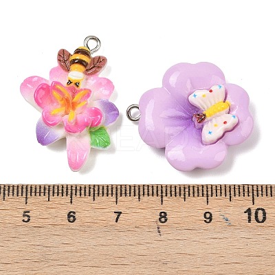 Resin Pendants RESI-I347-04P-04-1