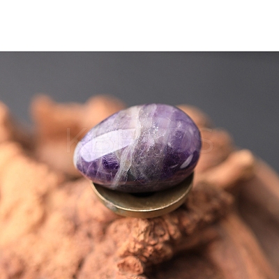 Natural Amethyst Egg Figurines Statues for Home Office Desktop Decoration PW-WG1DC51-25-1