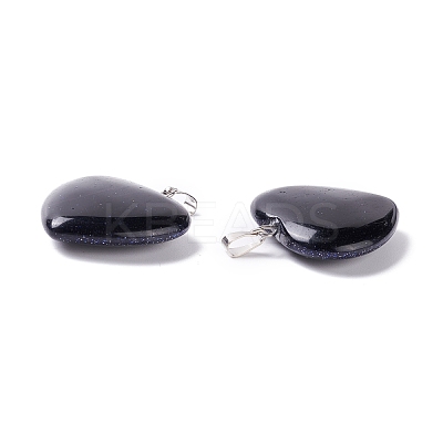 Synthetic Blue Goldstone Pendants G-G956-B30-FF-1