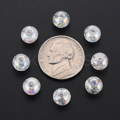 Transparent Crackle Acrylic Beads X-MACR-S373-66-L06-1