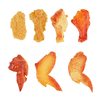 7Pcs 7 Styles Resin Cabochons RESI-NB0002-16-1
