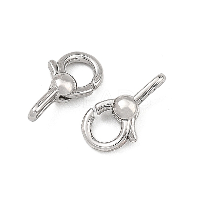 SHEGRACE Brass Spring Ring Clasps XGRQ58643-785P-1