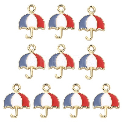 Alloy Enamel Pendants ENAM-YW0002-23-1