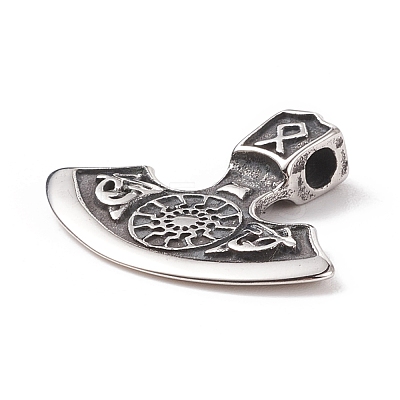 Viking Style 304 Stainless Steel Pendants STAS-Z015-24AS-1
