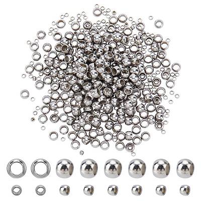 600Pcs 2 Style 304 Stainless Steel Spacer Beads STAS-PH0003-77-1