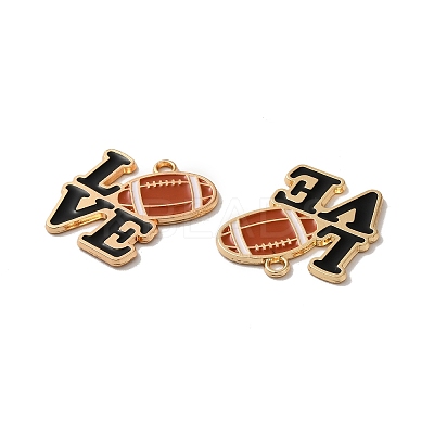 Alloy Enamel Pendants PALLOY-E028-08LG-02-1