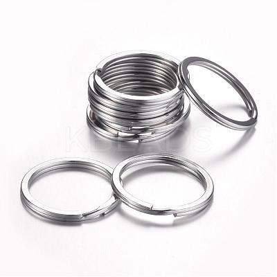 Tarnish Resistant 304 Stainless Steel Keychain Clasps KEYC-D049-02-1
