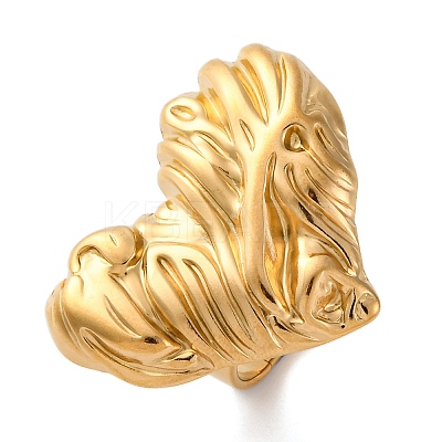 304 Stainless Steel Finger Rings for Women RJEW-B116-03G-1