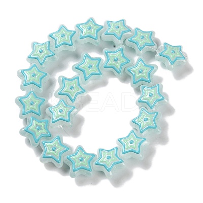 Glass Imitation Jade Beads Strands GLAA-L047-05B-1